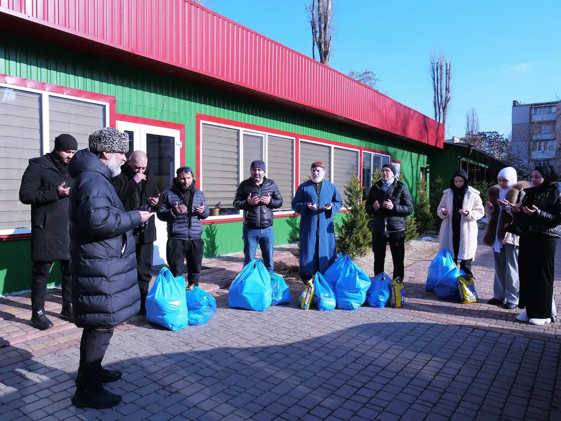 Роздача продуктових наборів в місті Одеса - Мечеть Одеса - ДУМУ