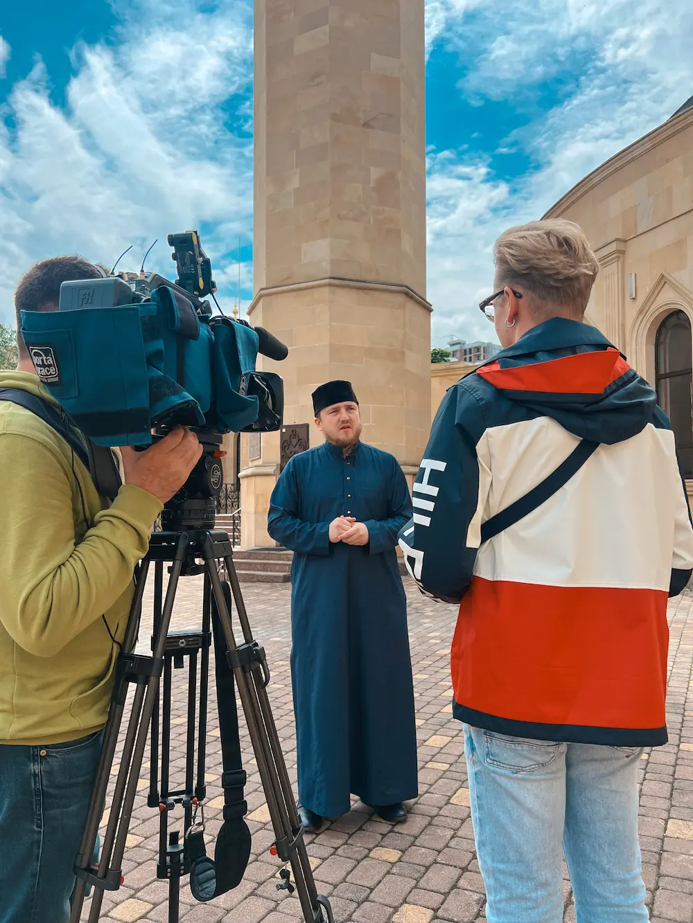 Готуємо сюжет про свято Курбан-Байрам із імамом Київської соборної мечеті «ар-Рахма» та телеканалом «1+1»